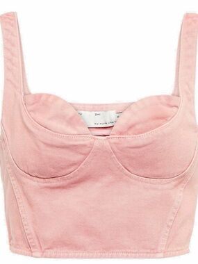 Pink Bustier Crop Top